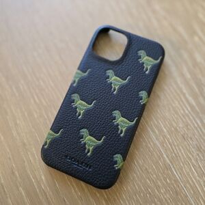 Coach Leather Slim Wrap Signature Repeat Rexy - iphone 13